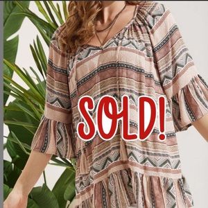 NWOT tie front blouse